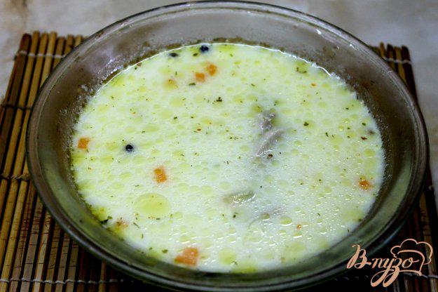 фото рецепта: Сливочный куриный суп с летними овощами