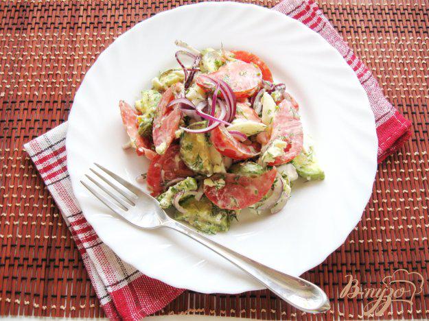 фото рецепта: Салат из жареных кабачков