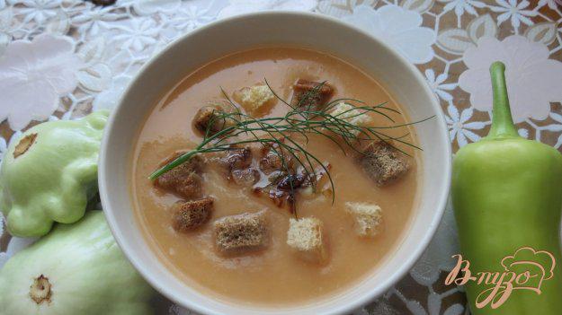 фото рецепта: Овощной суп пюре на мясном бульоне
