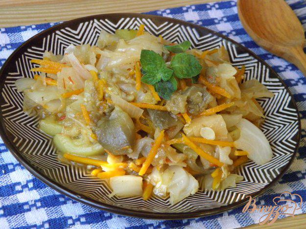 фото рецепта: Овощное рагу с кабачком и баклажаном