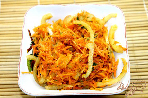 фото рецепта: Морковь по - корейски с перцем и кинзой