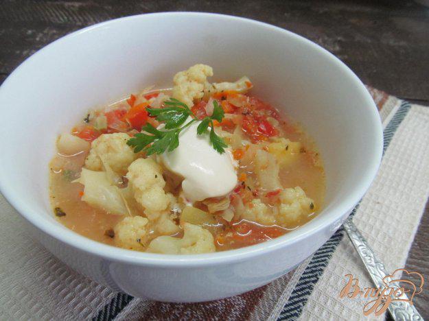фото рецепта: Овощной суп с цветной капустой