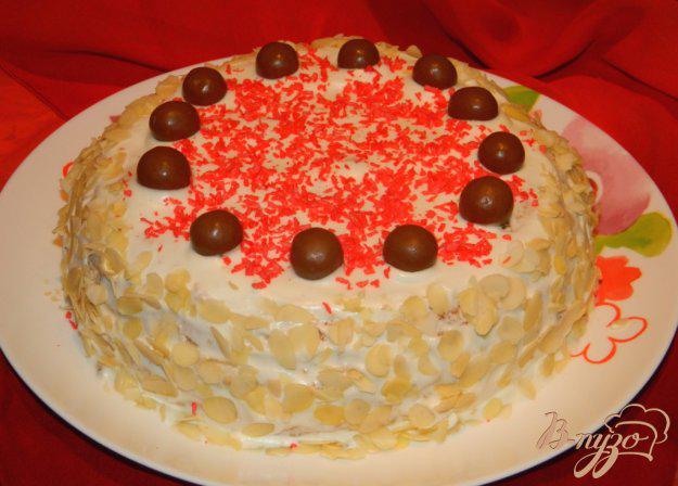фото рецепта: Миндально-манный торт (без  масла и муки)