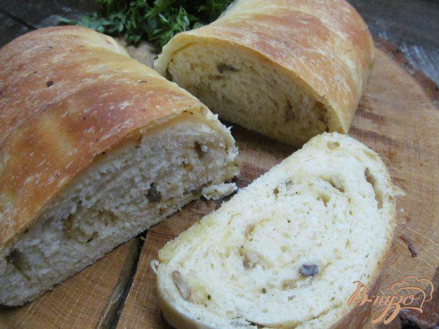 фото рецепта: Хлеб с шампиньонами
