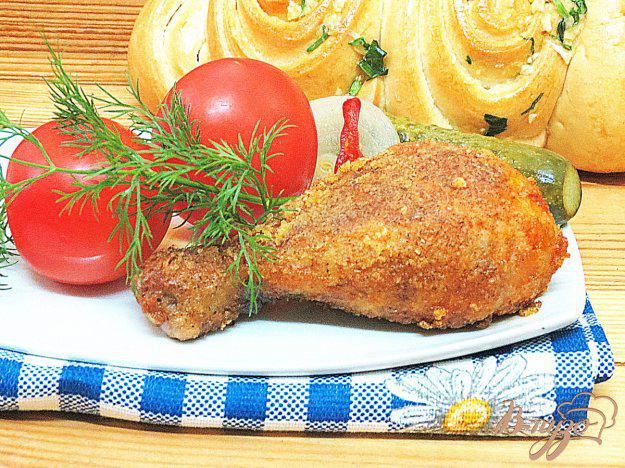фото рецепта: Жареные куриные голени в хрустящей панировке