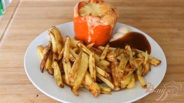 фото рецепта: Фаршированный перец с картофелем фри