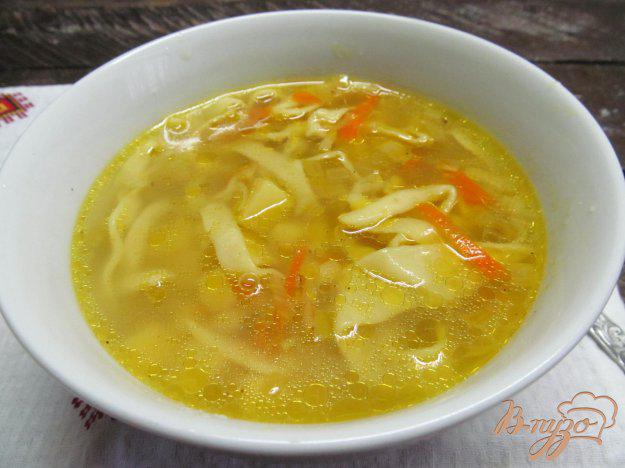 фото рецепта: Куриный суп с домашней лапшой