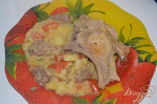 фото рецепта: Рагу из цветной капусты со свининой и бараниной