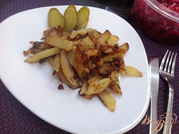 фото рецепта: Картофель жаренный с луком