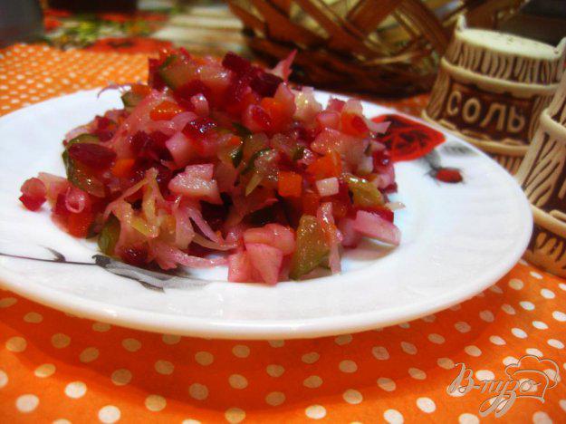 фото рецепта: Зимний салат с квашеной капустой