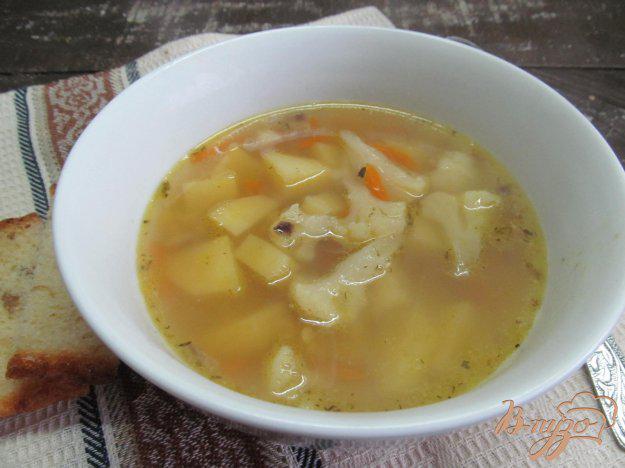 фото рецепта: Овощной суп с чечевицей на беконе