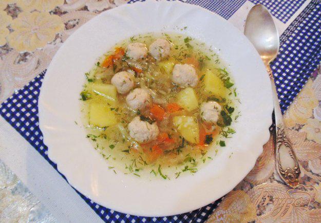 фото рецепта: Овощной суп с фрикадельками