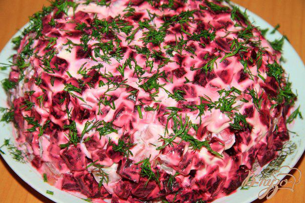 фото рецепта: Постный салат « Грузди под шубой »