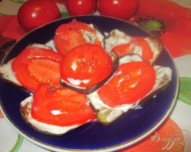 фото рецепта: Закуска из баклажанов и помидоров