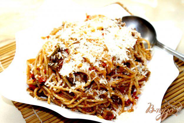 фото рецепта: Спагетти с мясом и овощами