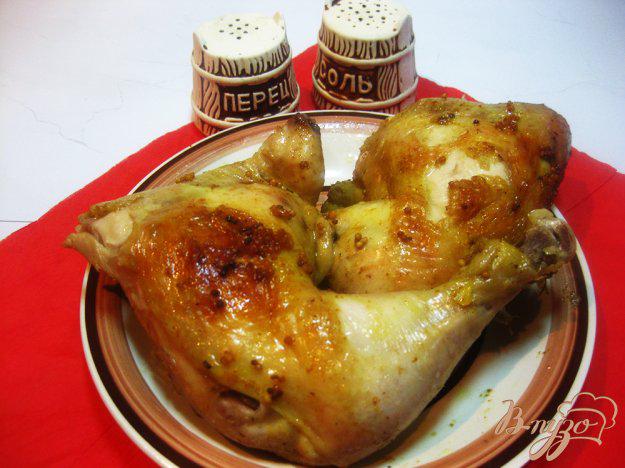 фото рецепта: Запечённые куриные бедра с французской горчицей