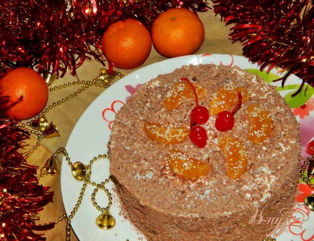 фото рецепта: Мандариновый торт с печеньем «Савоярди»
