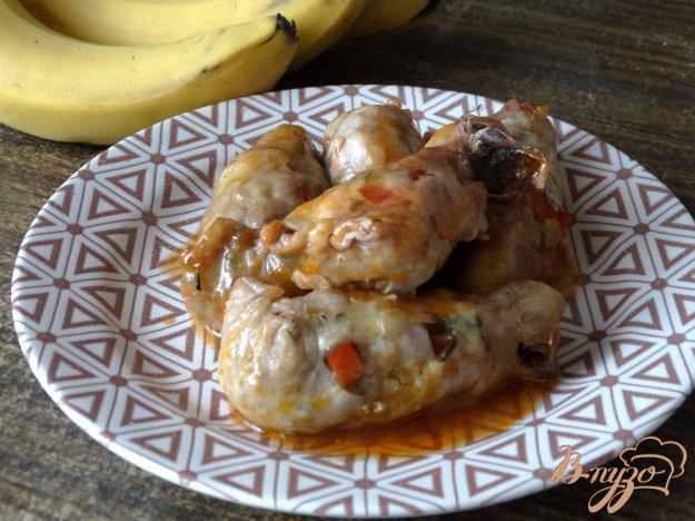 фото рецепта: Куриные голени фаршированные болгарским перцем