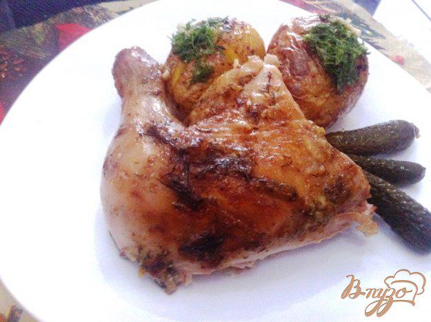 фото рецепта: Курица приготовленная путем  томления
