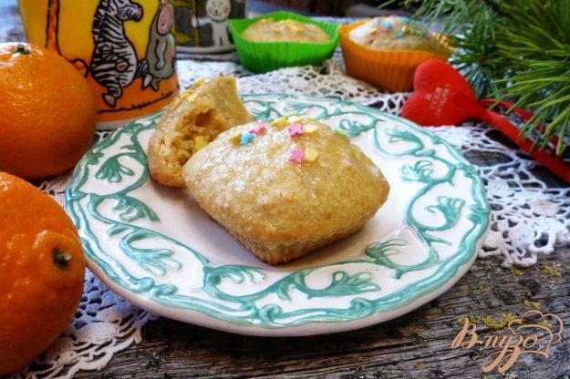 фото рецепта: Мандариновые кексы с кардамоном