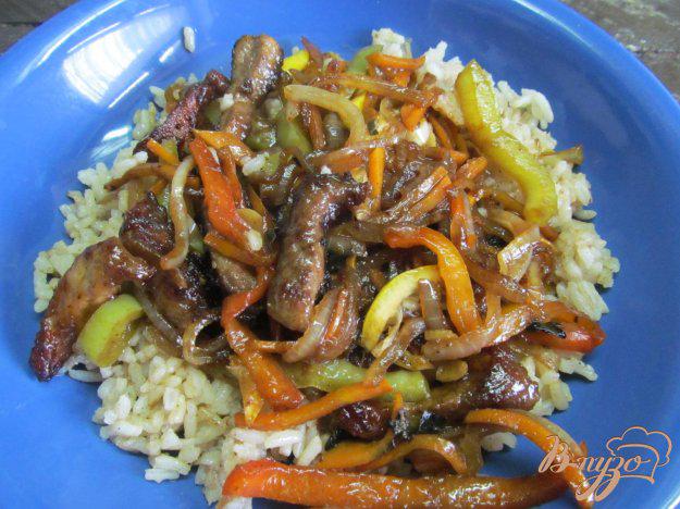 фото рецепта: Свинина с рисом и овощами