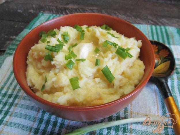 фото рецепта: Картофельное пюре с мягким сыром и кукурузой