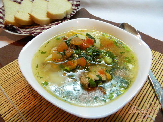 фото рецепта: Рыбный суп со свежими  помидорами