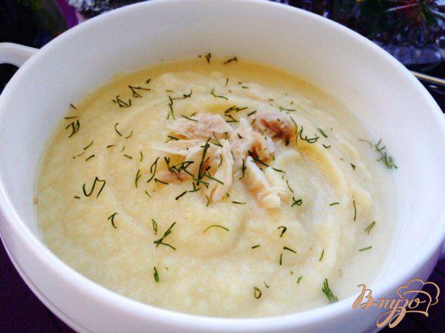 фото рецепта: Суп-пюре из кролика, тыквы и цветной капусты для деток