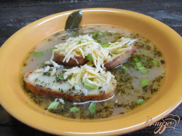 фото рецепта: Хлебный суп на курином бульоне