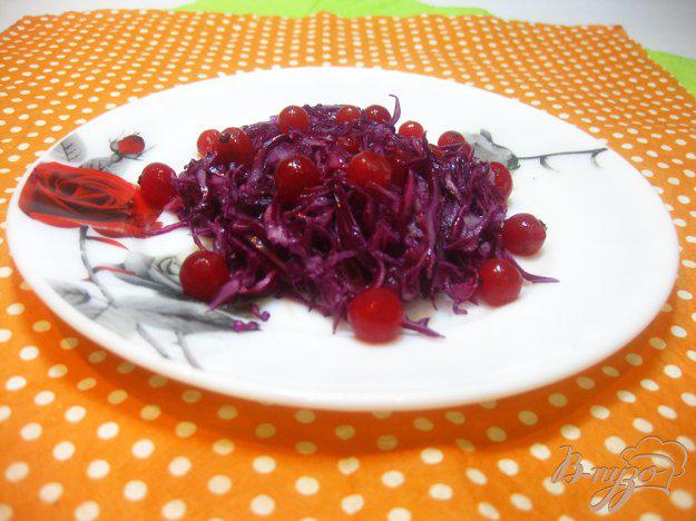 фото рецепта: Салат с краснокачанной капустой и смородиной