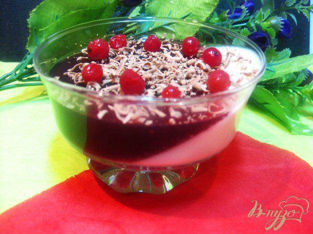 фото рецепта: Сметанно-виноградный желейный десерт