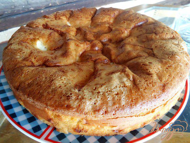 фото рецепта: Яблочный пирог с заливкой