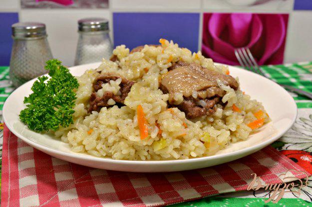 фото рецепта: Рис с мясом гуся в мультиварке