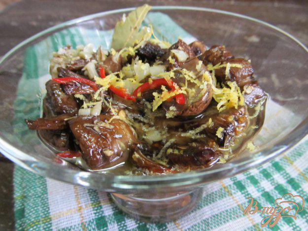 фото рецепта: Салат из запеченных грибов в маринаде
