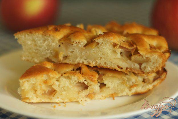фото рецепта: Пирог с корицей и яблоками без яиц