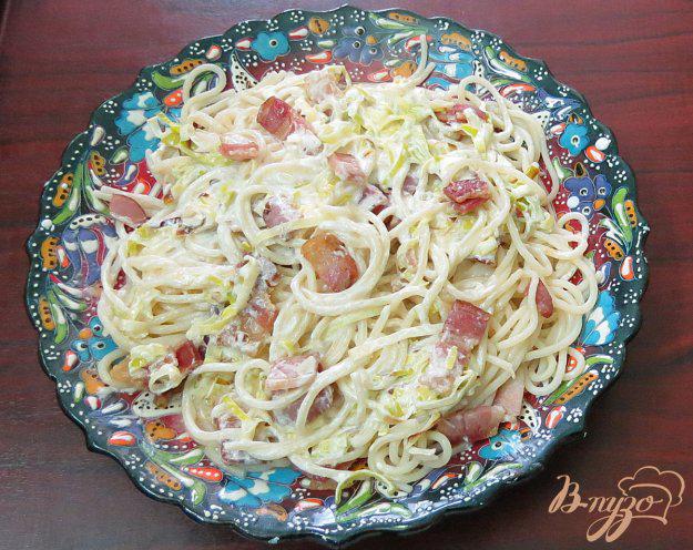 фото рецепта: Спагетти со сливками