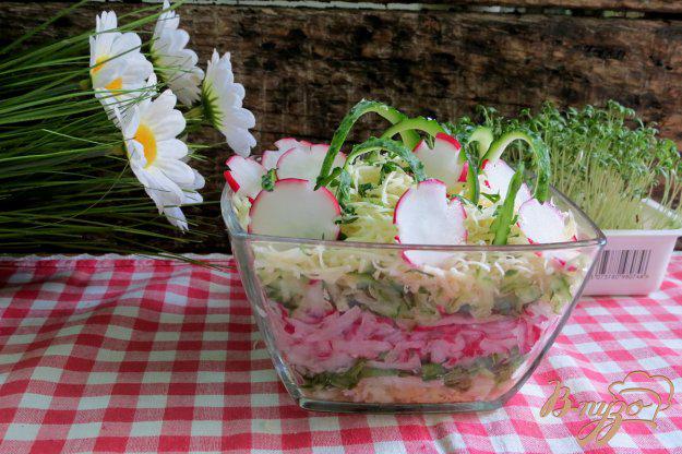 фото рецепта: Салат из редиса, огурца и сыра