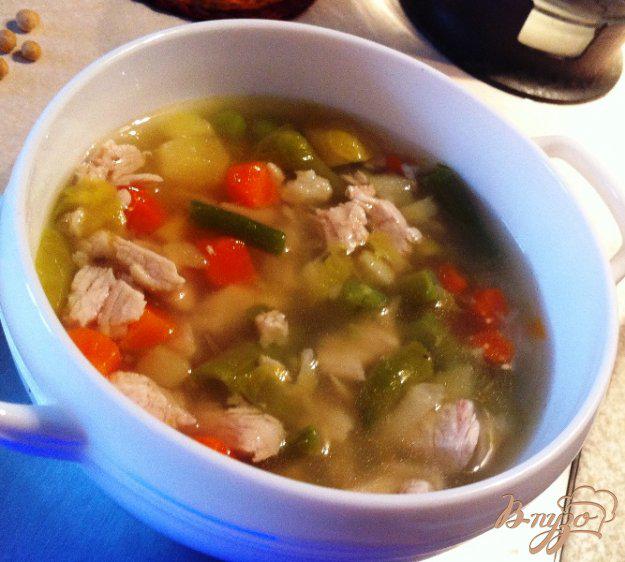 фото рецепта: Суп овощной с индейкой для деток