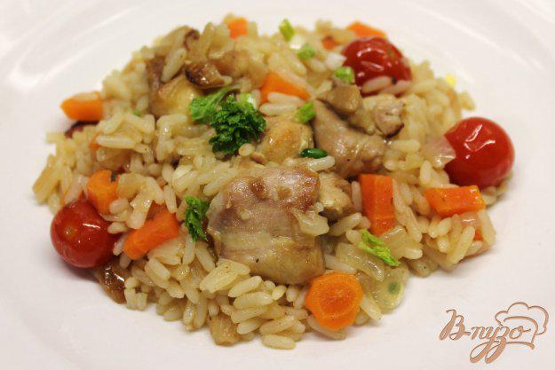 фото рецепта: Курица с рисом и овощами