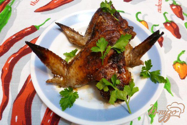 фото рецепта: Куриные крылья, маринованные в гранатовом соусе
