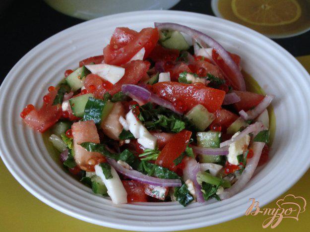фото рецепта: Салат с овощами и икрой