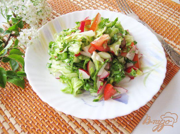фото рецепта: Салат с редисом и помидором