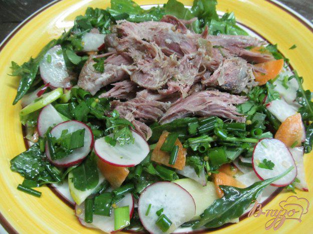 фото рецепта: Весенний салат с мясом и редисом