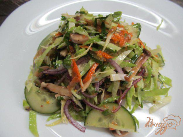 фото рецепта: Капустный салат с шампиньоном