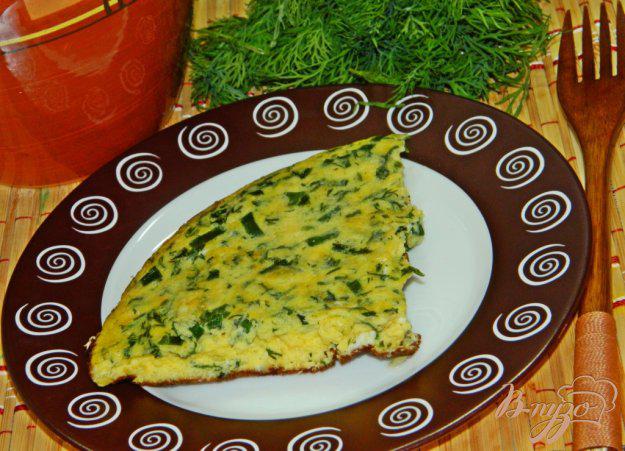 фото рецепта: Омлет с сыром и зеленью