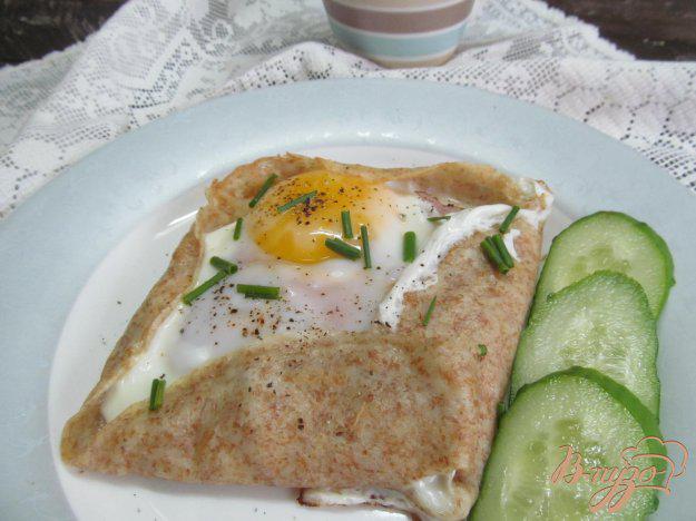 фото рецепта: Французские гречневые блинчики с яйцом