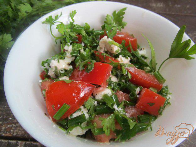фото рецепта: Салат из помидора с сыром фета