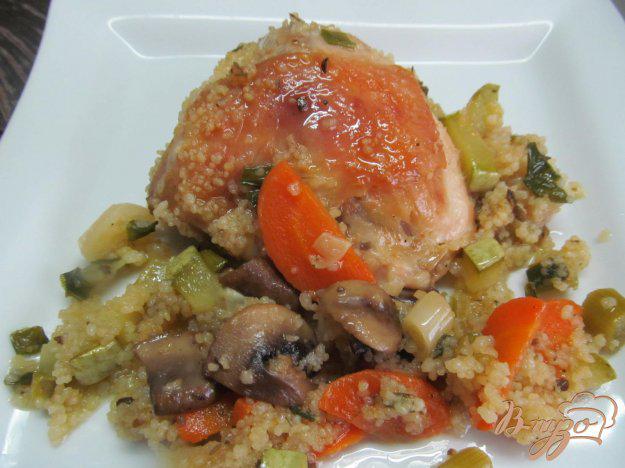 фото рецепта: Курица тушенная с овощами и прованскими травами