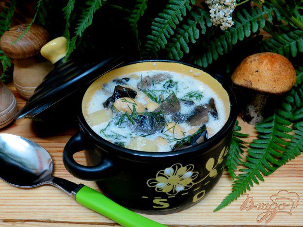 фото рецепта: Грибной суп с фасолью