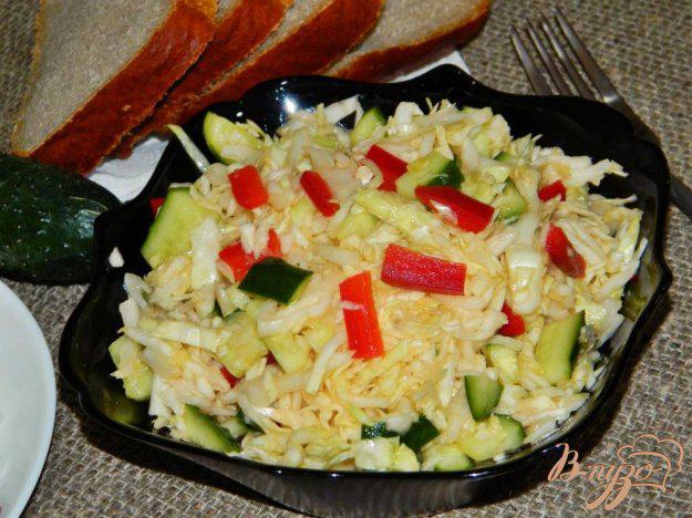 фото рецепта: Салат из свежей капусты с болгарским перцем
